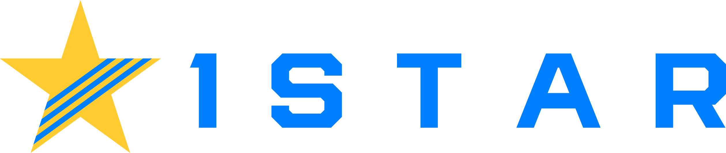 1STAR VENTURES Primary Composite Logo with landscape orientation and brand colors Azure and Sunglow